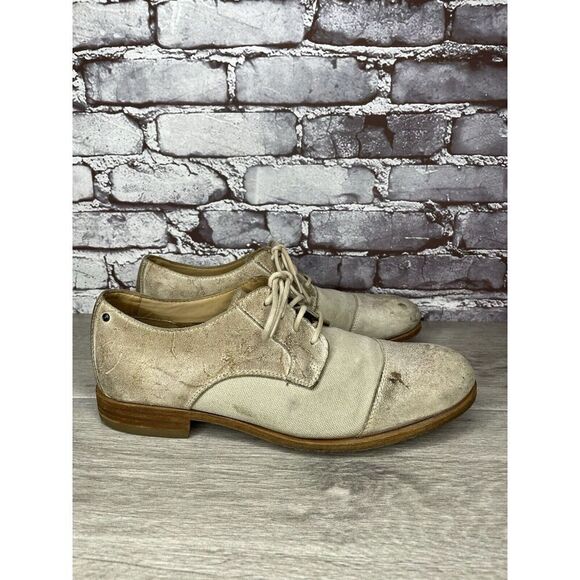 Rockport Adiprene Light Taupe Leather Cap Toe Oxfords Lace Shoes Men Sz 8.5M  US - Picture 3 of 16